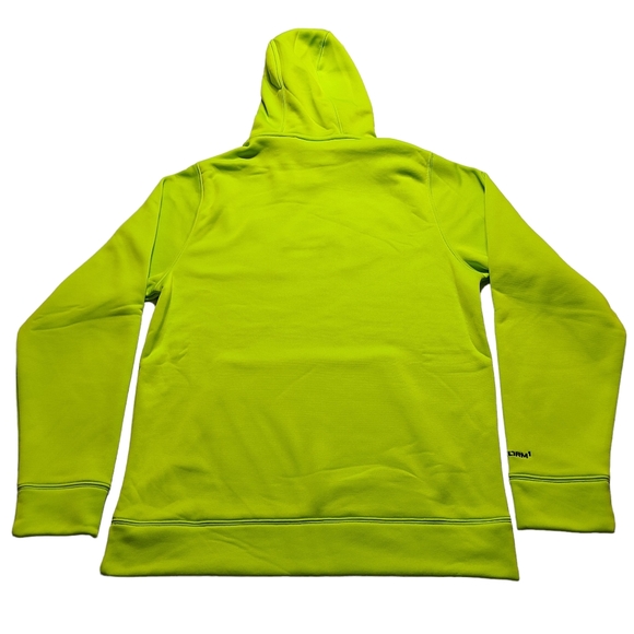 Under Armour Men's UA Storm Lime/Camo Small Pullover Hoodie Cold Gear - Picture 4 of 7